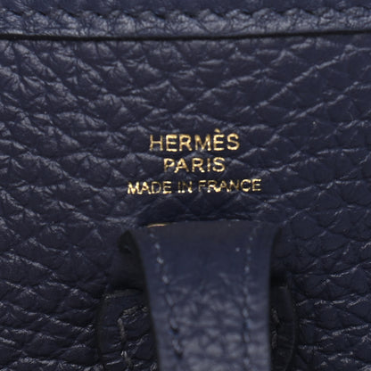 Hermes Taurillon Clemence Amazone Evelyne TPM Bleu Nuit Bleu Indigo 6 of 9