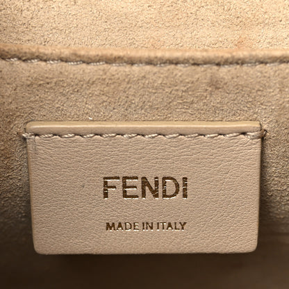 Fendi Vitello Liberty Bi-Color FF 1974 Embossed Kan I Shoulder Bag Black Maya 6 of 10