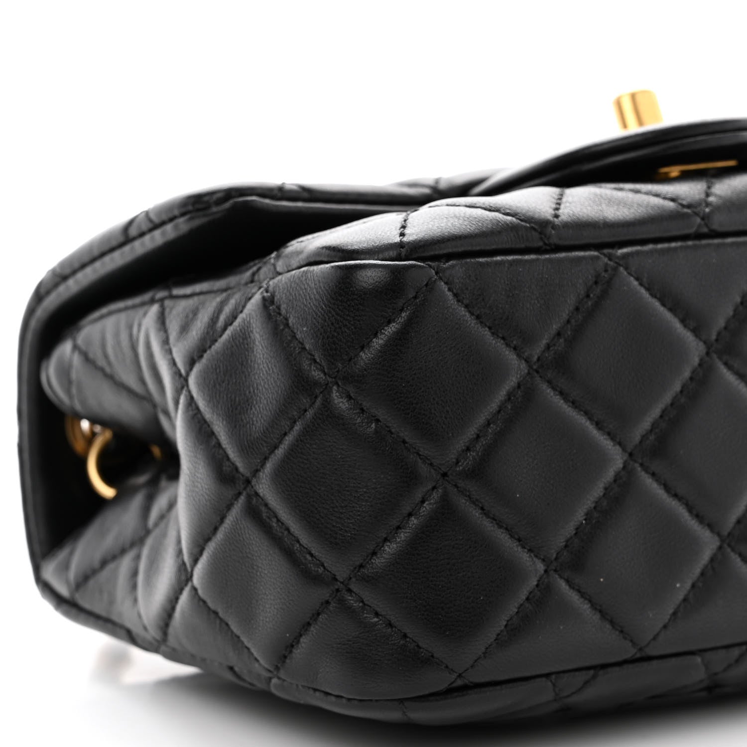 Chanel Lambskin Quilted Mini Pearl Crush Flap Black 9 of 11