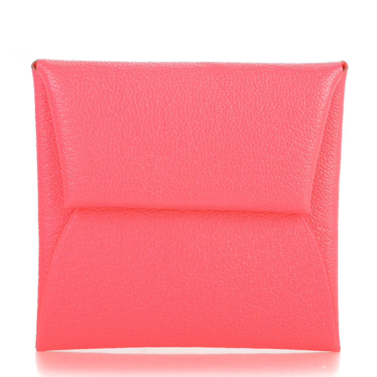 Hermes Chevre Mysore Bastia Coin Purse Rose Azalee 1 of 7
