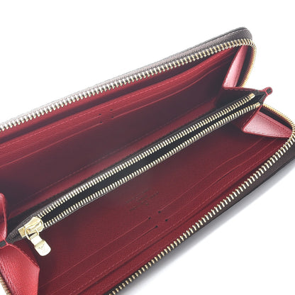 Louis Vuitton Damier Ebene Clemence Wallet Cherry 5 of 7