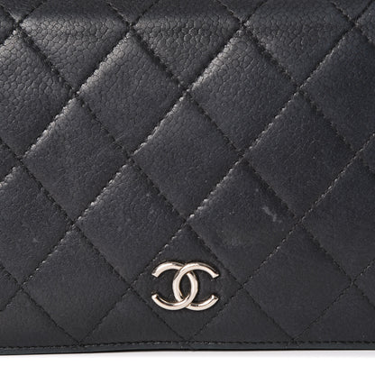Chanel Caviar Calfskin Quilted Yen Wallet Black 12 of 12