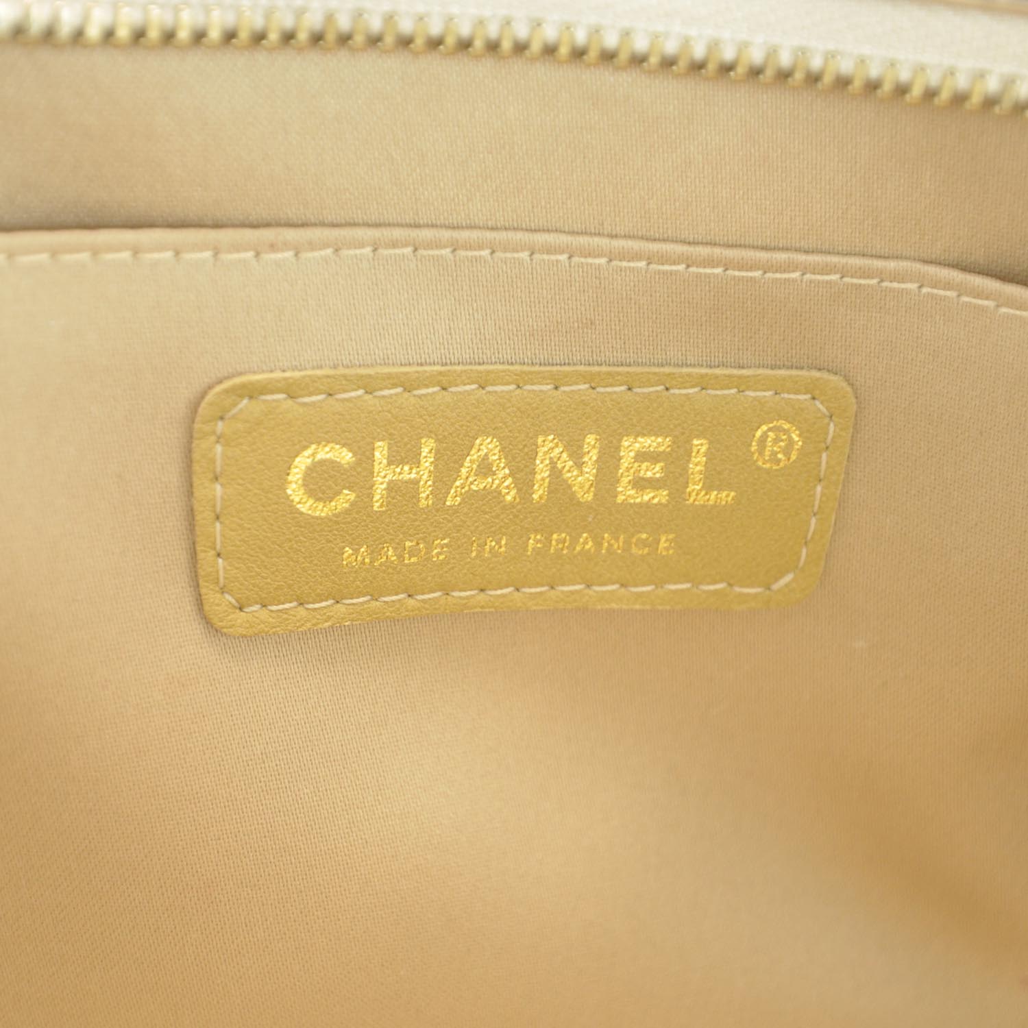 Chanel Patent Calfskin Lucky Symbols Pochette Metallic Gold 8 of 9