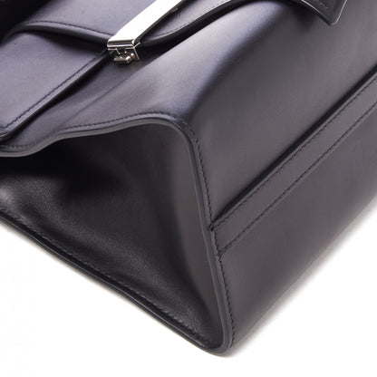 Prada City Calf Ribbon Shoulder Bag Black 5 of 8