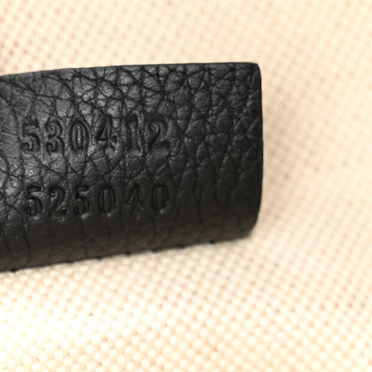 Gucci Grained Calfskin Logo Belt Bag Black 7 of 9