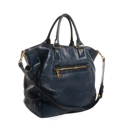 Prada Cervo Antik Zipper Detail Tote Denim Sfumato 3 of 10