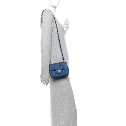 Chanel Denim CC Quilted Mini Square Flap Blue 2 of 11