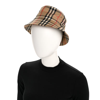 Burberry Technical Cotton Vintage Check Bucket Hat S Archive Beige 2 of 8