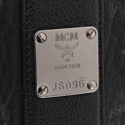 MCM Visetos Medium Liz Reversible Shopper Tote Black 9 of 18