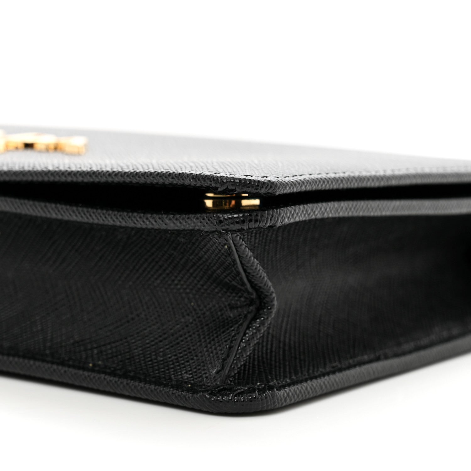 Prada Saffiano Lux Mini Crossbody Bag Black 9 of 9