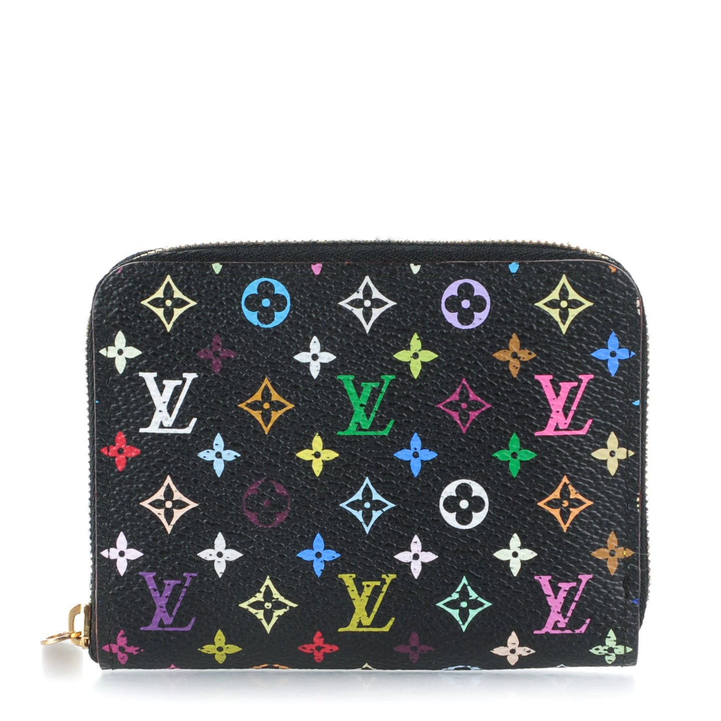 Monogram Multicolor Zippy Coin Purse Black