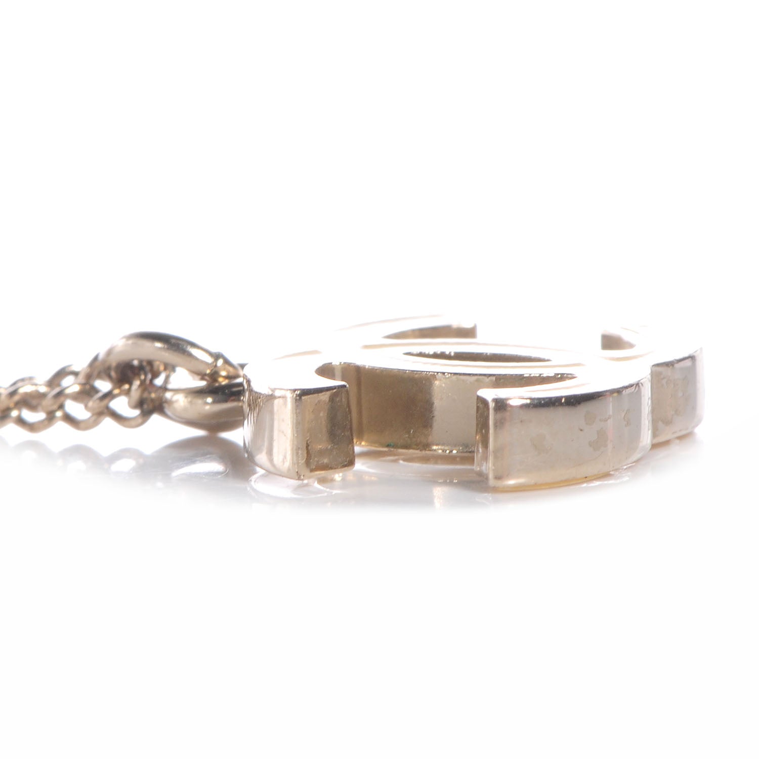 Chanel Enamel CC Necklace Beige 5 of 6