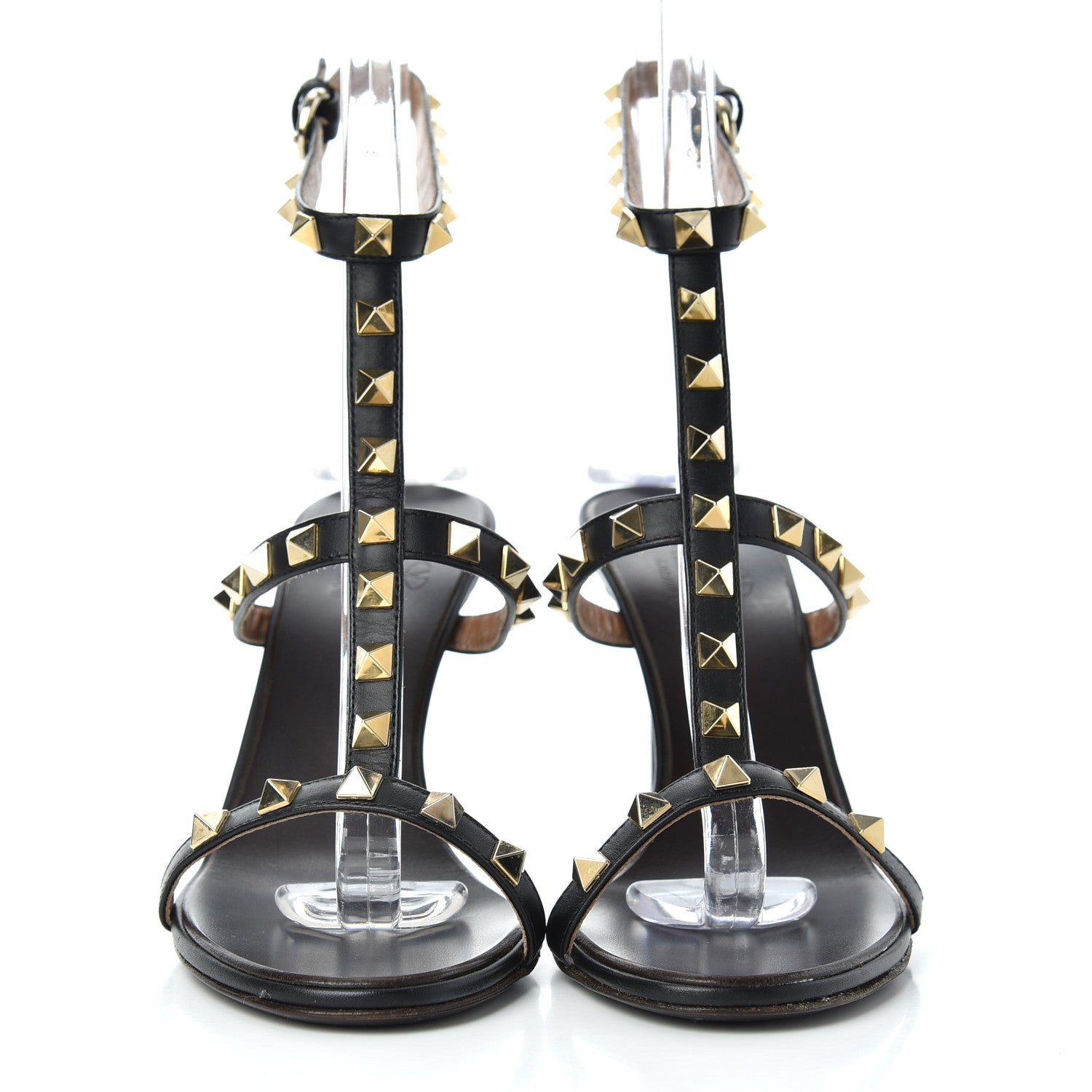 Valentino Garavani Nappa Rockstud Gladiator Sandals 36 Black 2 of 13