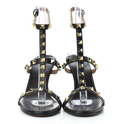 Valentino Garavani Nappa Rockstud Gladiator Sandals 36 Black 2 of 13