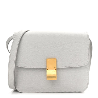 Celine Liege Calfskin Teen Classic Box Flap Bag Pale Grey 1 of 10