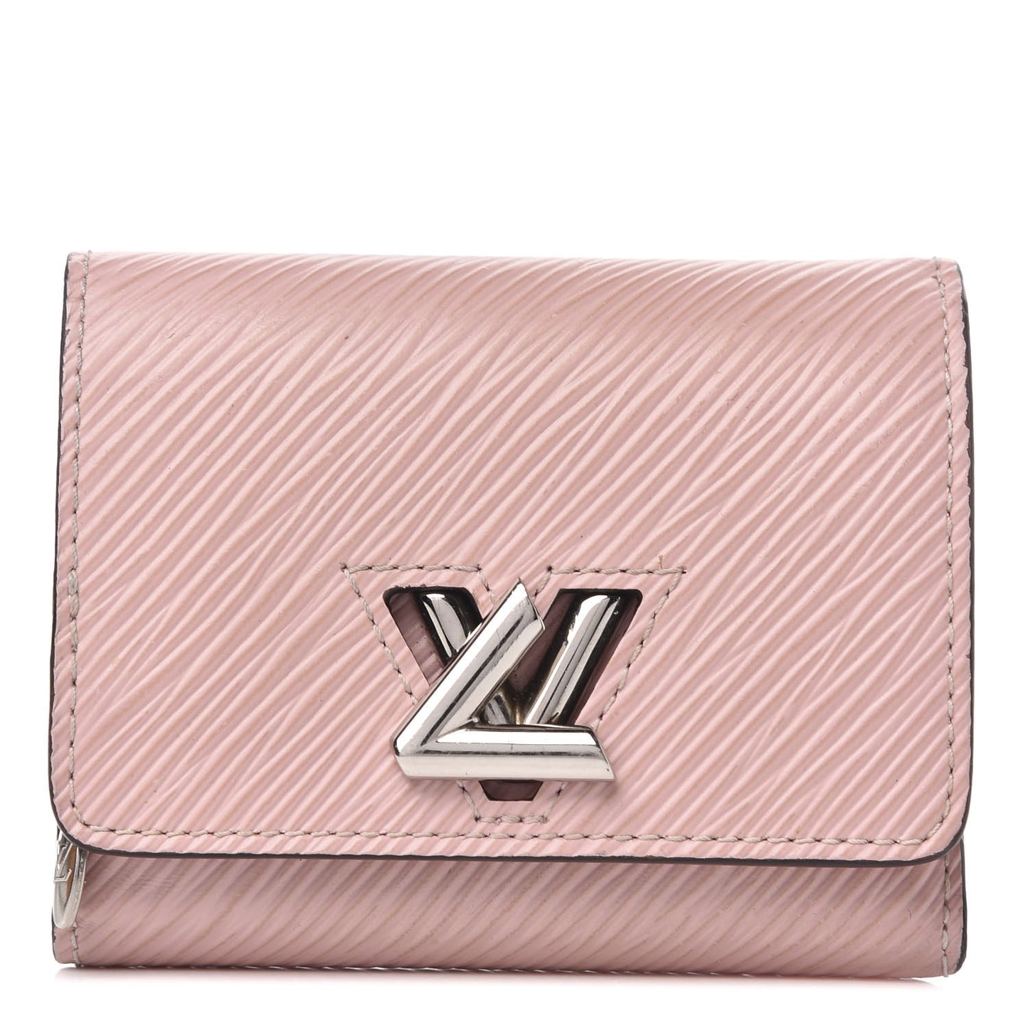 Epi Twist Compact Wallet Rose Ballerine