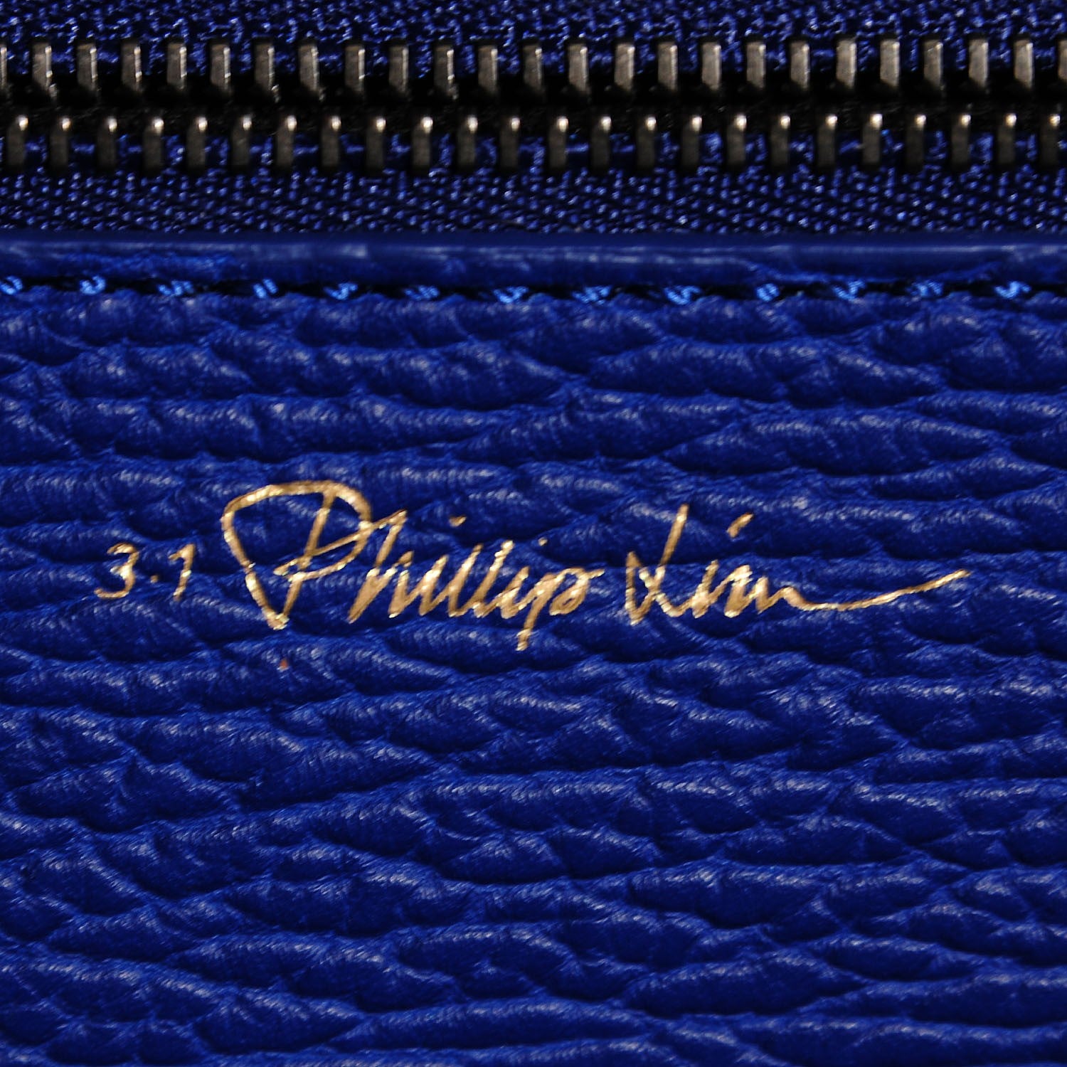3.1 Phillip Lim 3.1 Textured Calfskin Medium Pashli Satchel Cobalt Blue 6 of 10