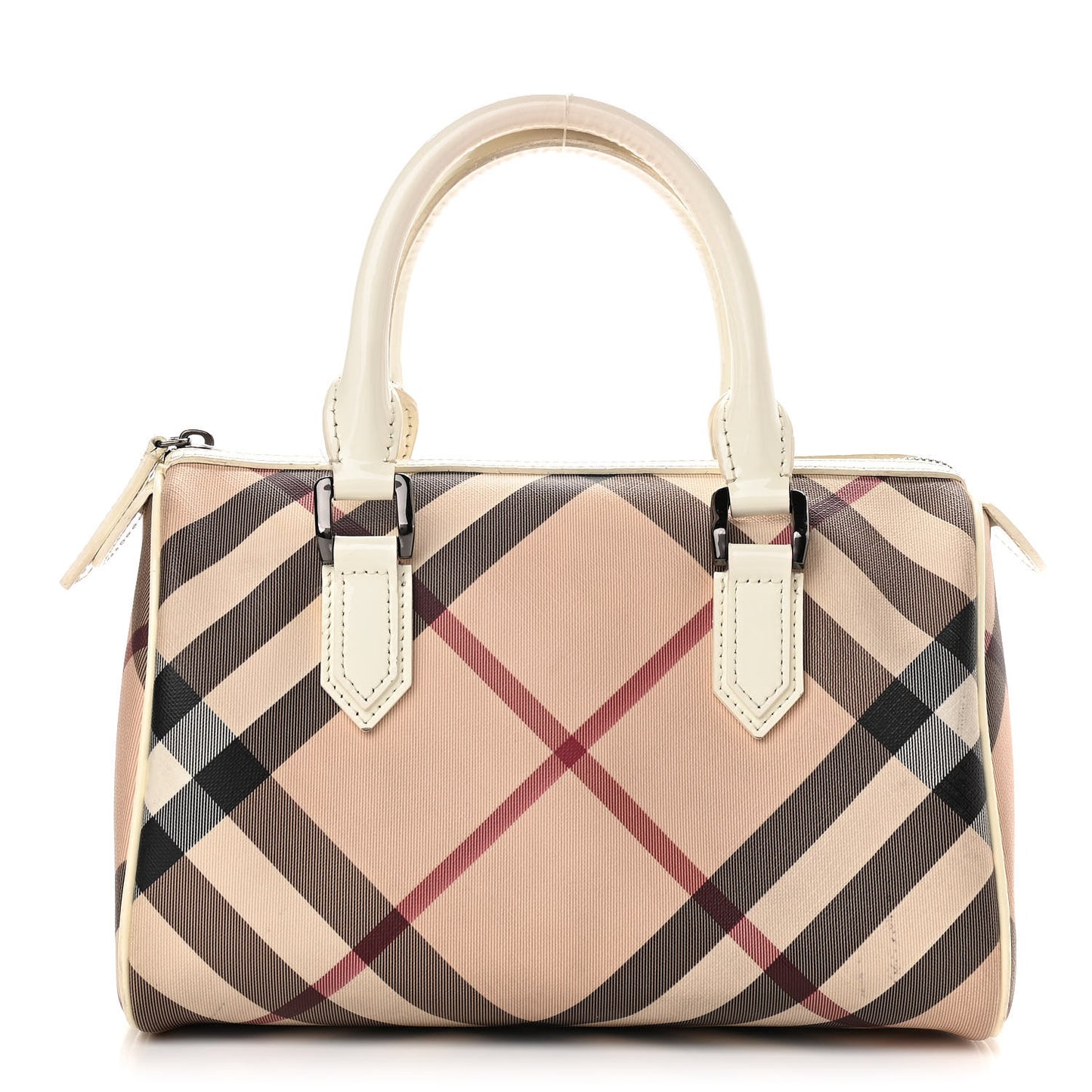 Nova Check Small Chester Bowling Bag White