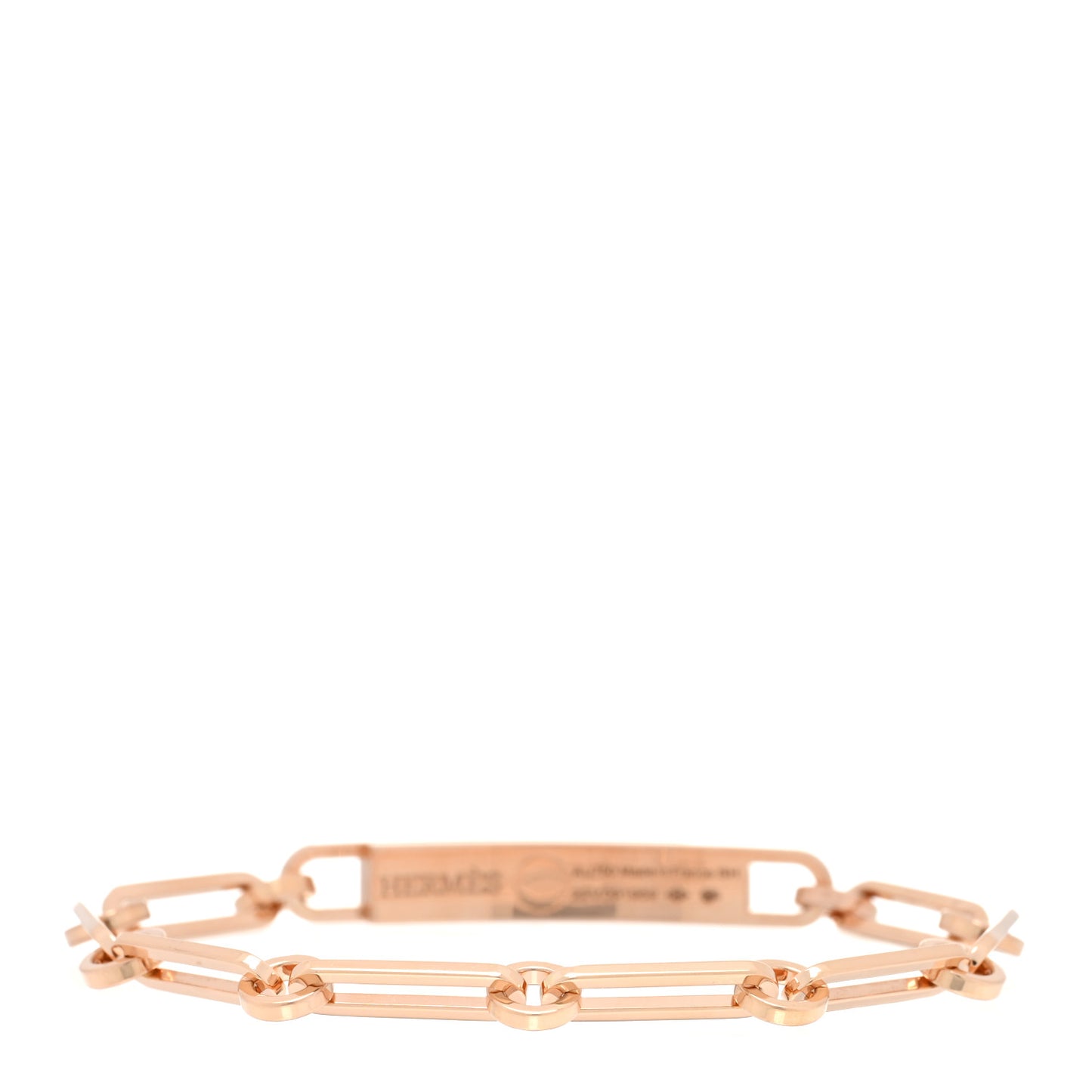 18K Rose Gold Diamond Pave PM Kelly Chaine Bracelet SH