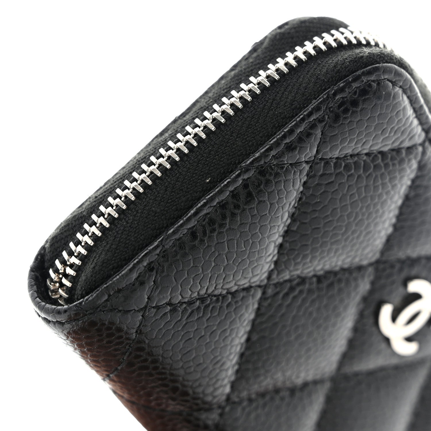 Chanel Caviar Quilted Classic Zipped Coin Purse Black 8 of 9