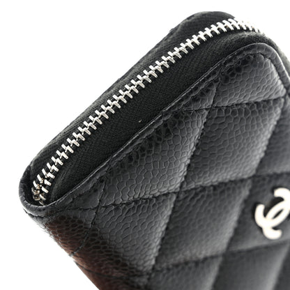 Chanel Caviar Quilted Classic Zipped Coin Purse Black 8 of 9