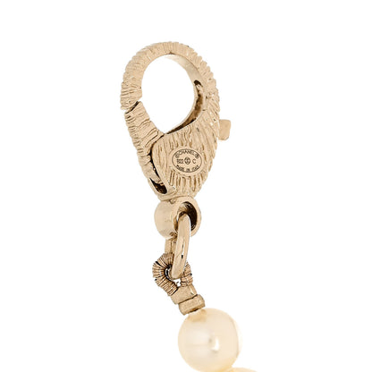 Chanel Pearl Crystal CC Camellia Bracelet Gold 4 of 5