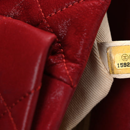 Chanel Iridescent Calfskin Quilted Small Chic Quilt Flap Red 7 of 11