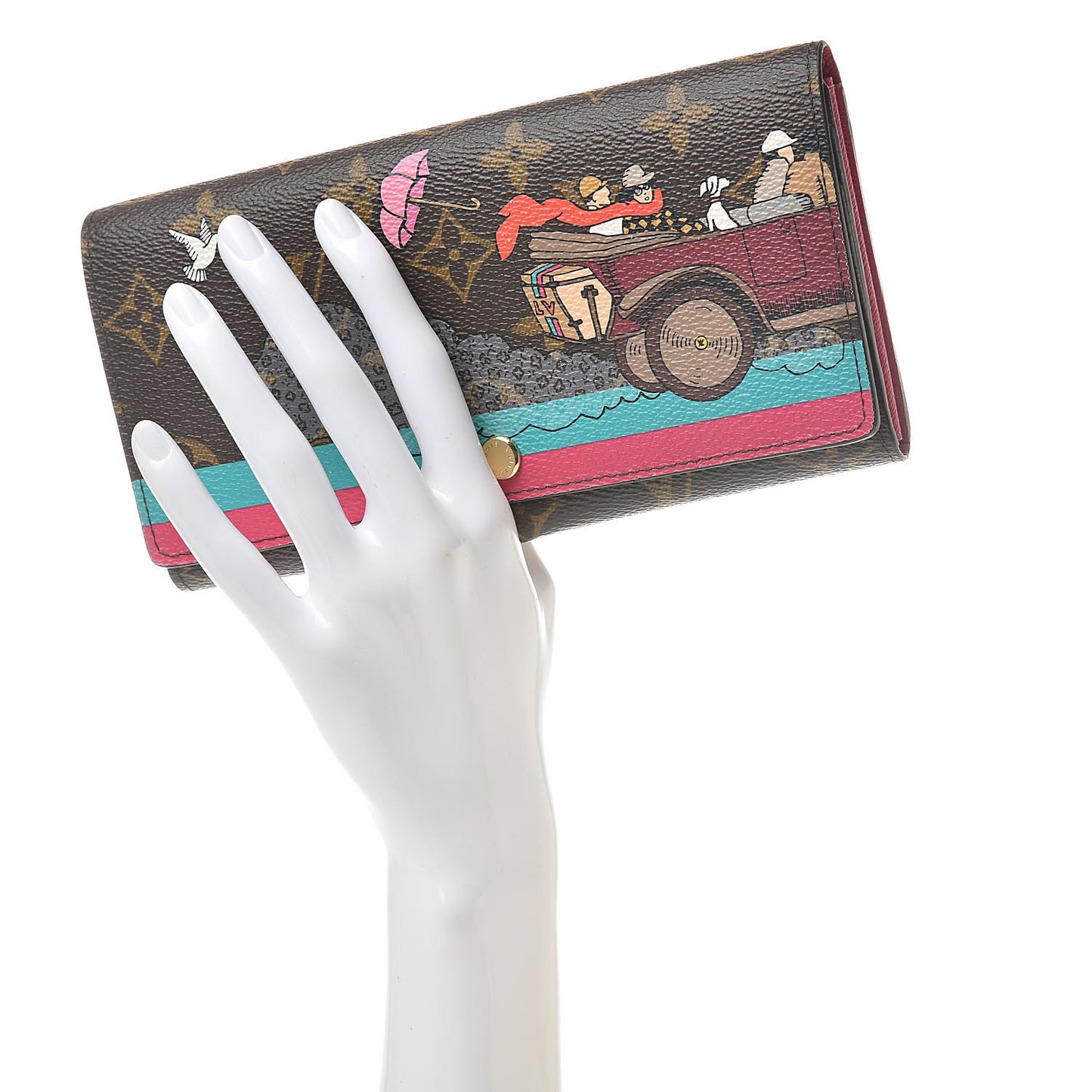Monogram 2015 Christmas Animation Sarah Wallet Hibiscus