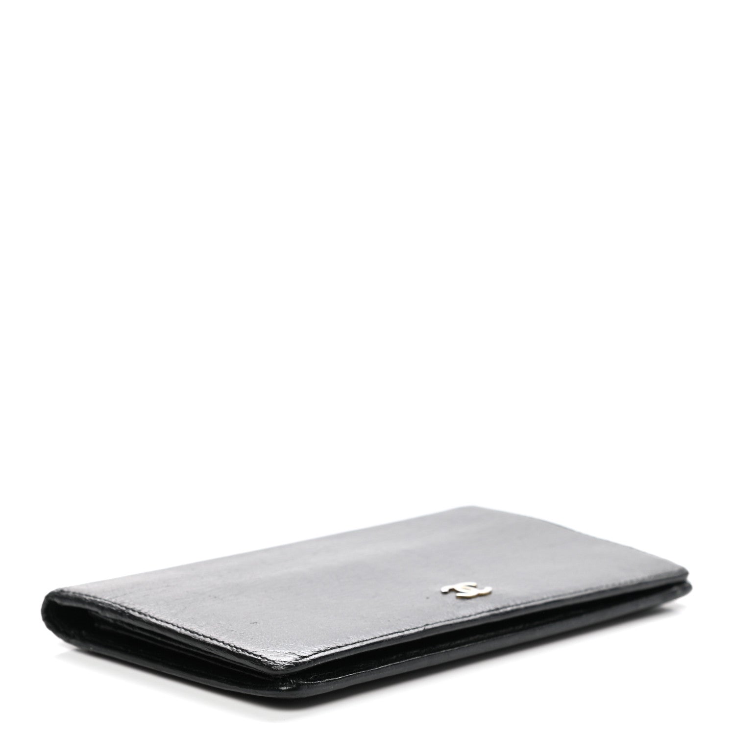 Chanel Goatskin Yen Wallet Black 4 of 11