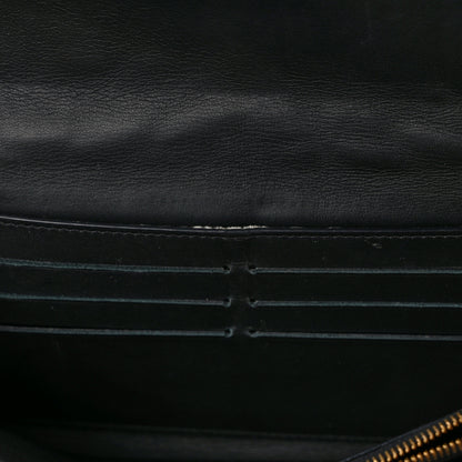 Louis Vuitton Calfskin New Wave Long Wallet Black 10 of 12