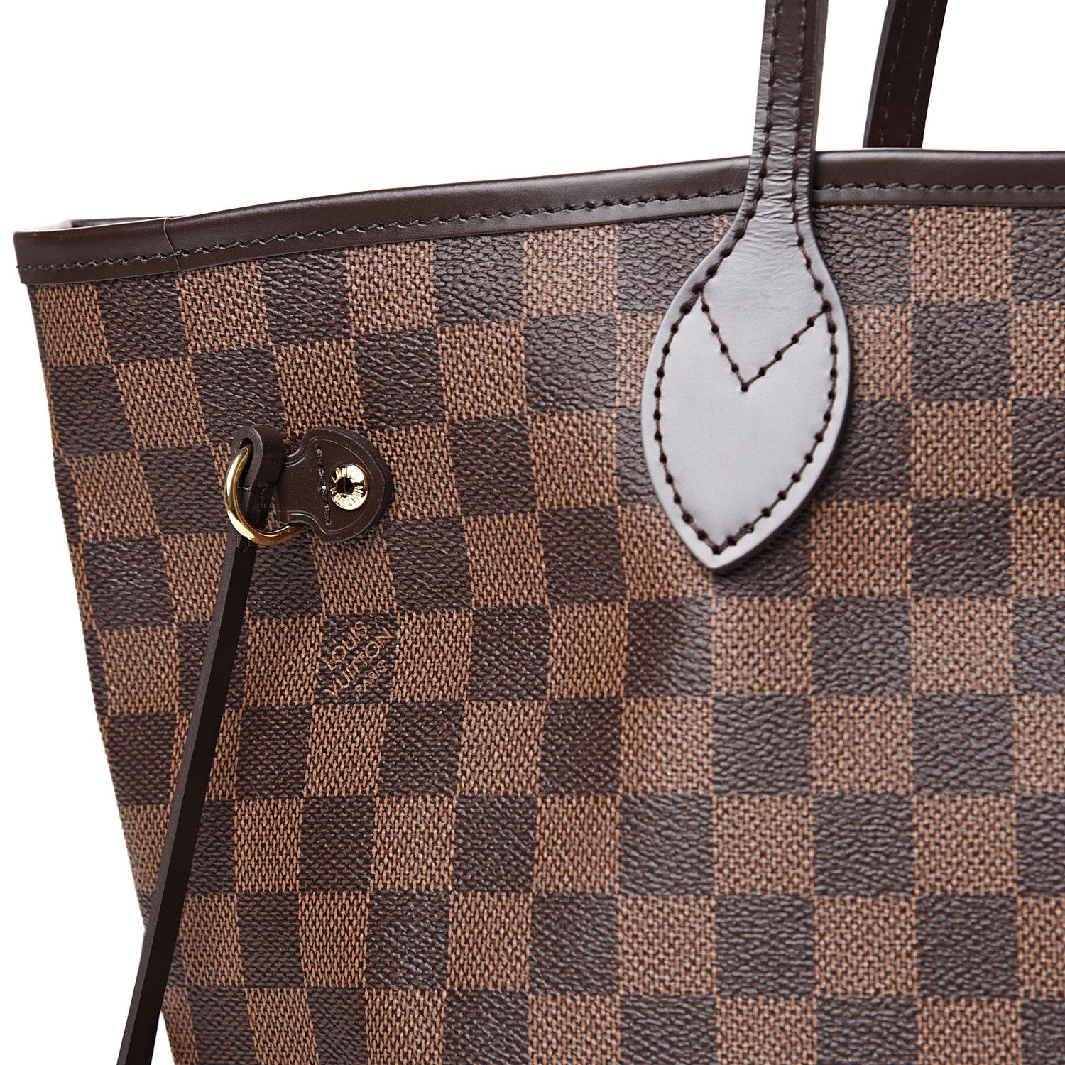 Louis Vuitton Damier Ebene Neo Neverfull MM Rose Ballerine 9 of 12