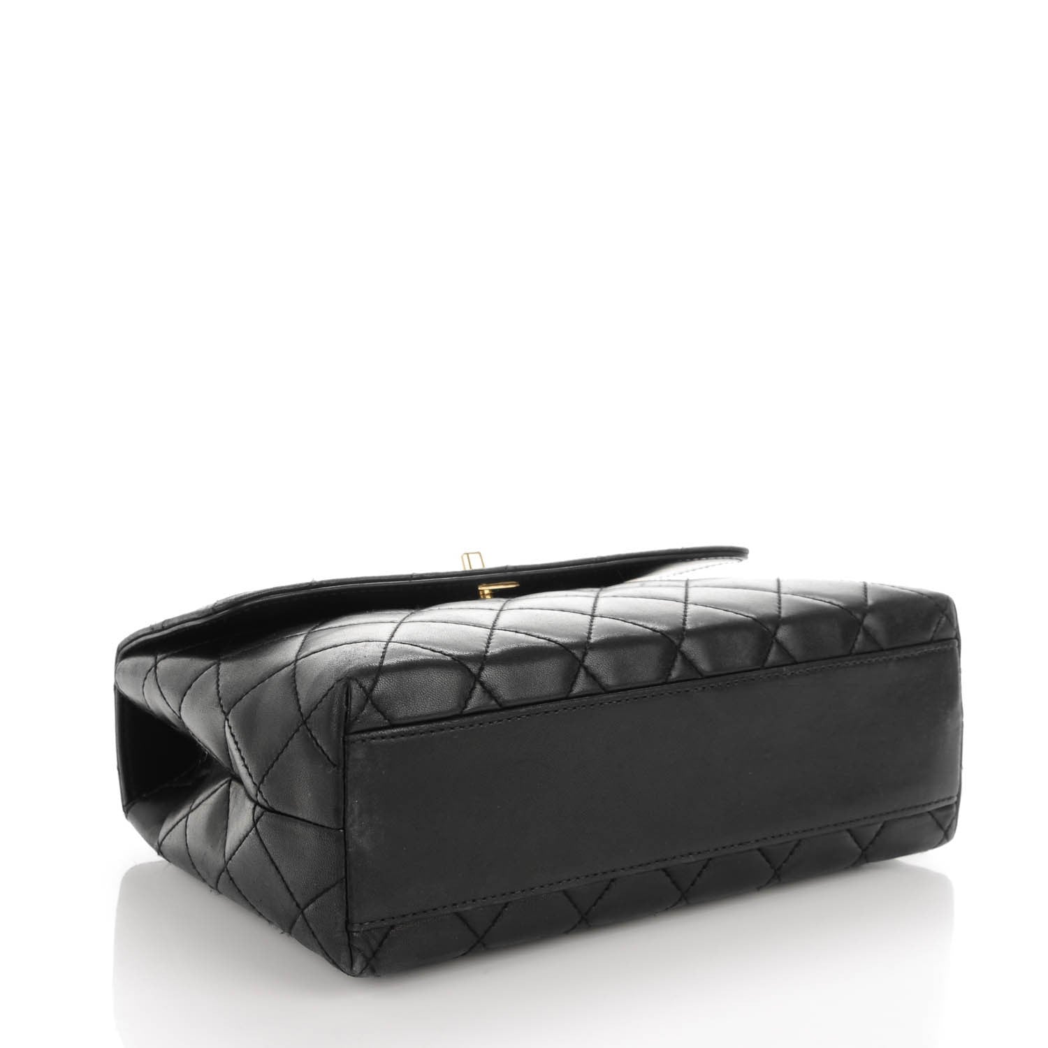 Chanel Lambskin Quilted Medium Kelly Flap Bag Black 4 of 10
