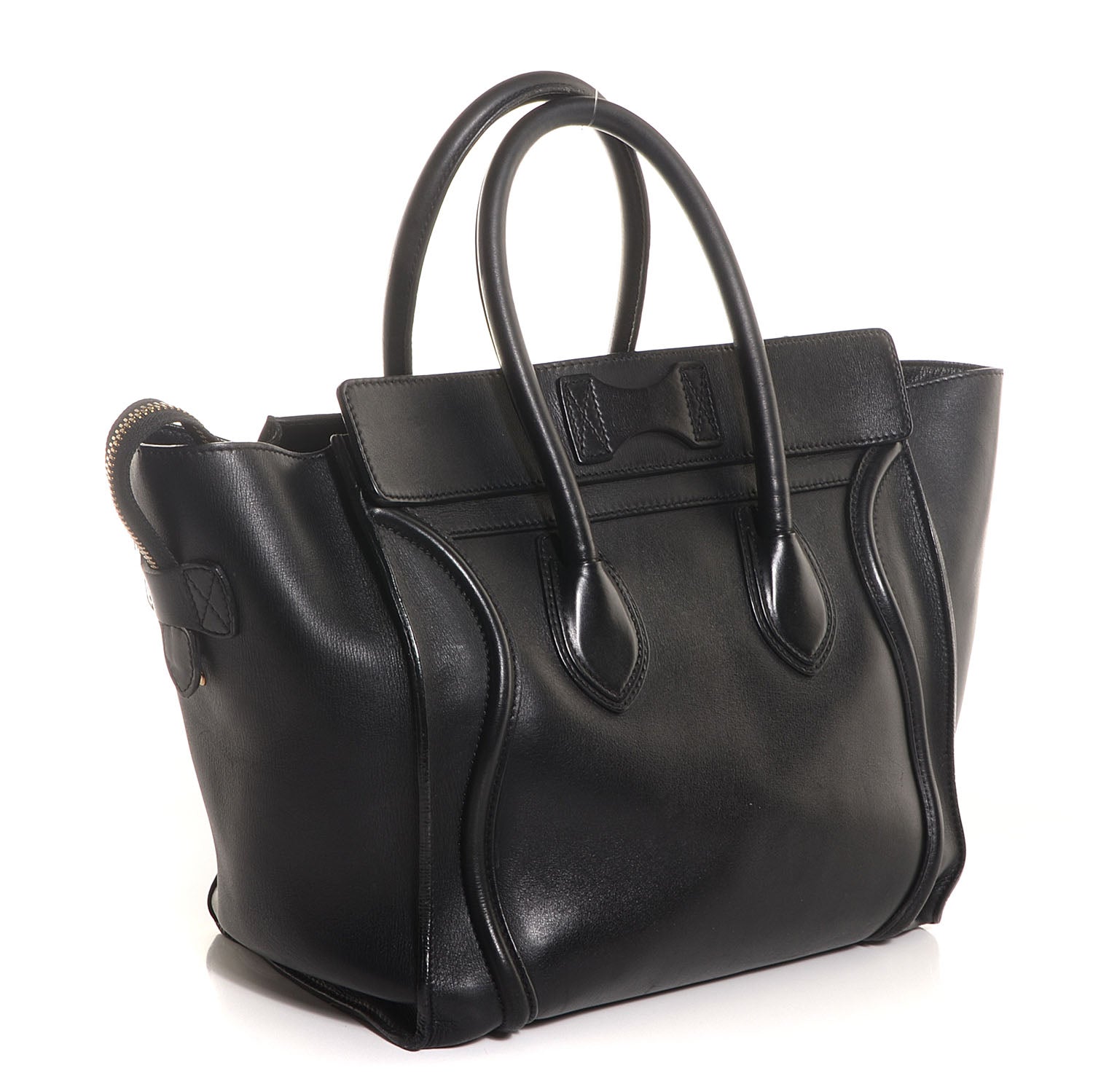Celine Smooth Calfskin Mini Luggage Black 3 of 9