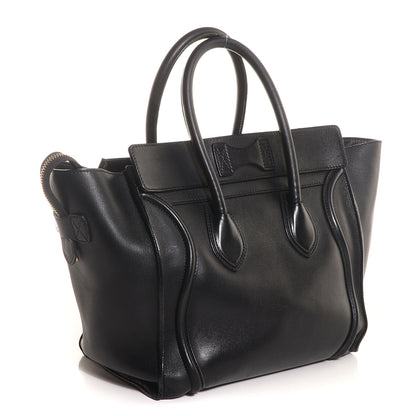 Celine Smooth Calfskin Mini Luggage Black 3 of 9