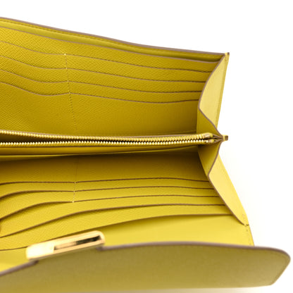 Hermes Epsom Constance Long Wallet Lime 5 of 10