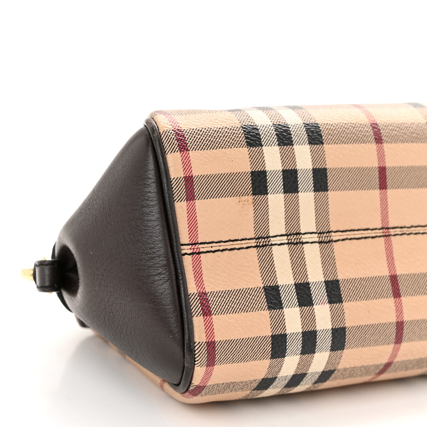 Haymarket Check Mini Blaze Crossbody Bag Chocolate