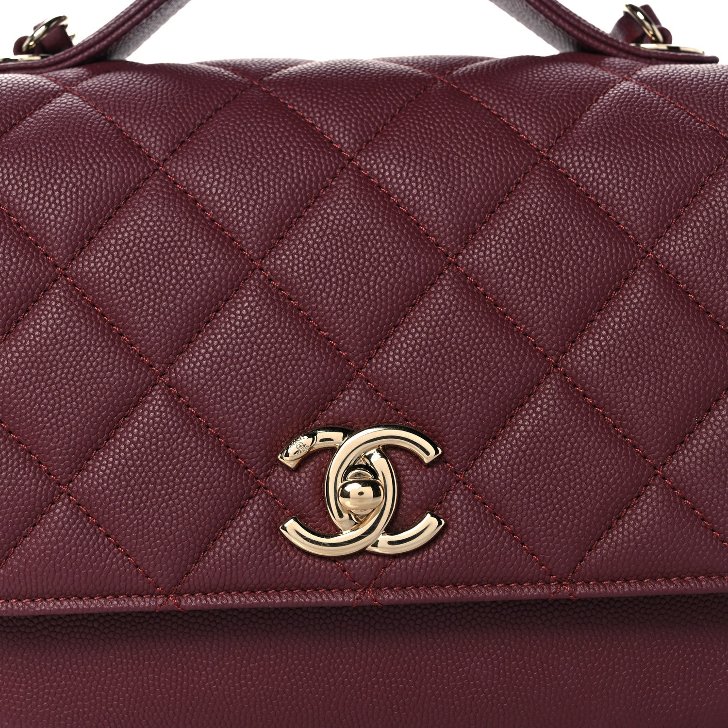 Chanel Caviar Quilted Medium Business Affinity Flap Burgundy 8 of 10