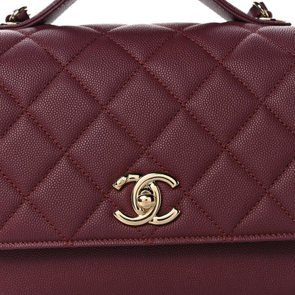 Chanel Caviar Quilted Medium Business Affinity Flap Burgundy 8 of 10