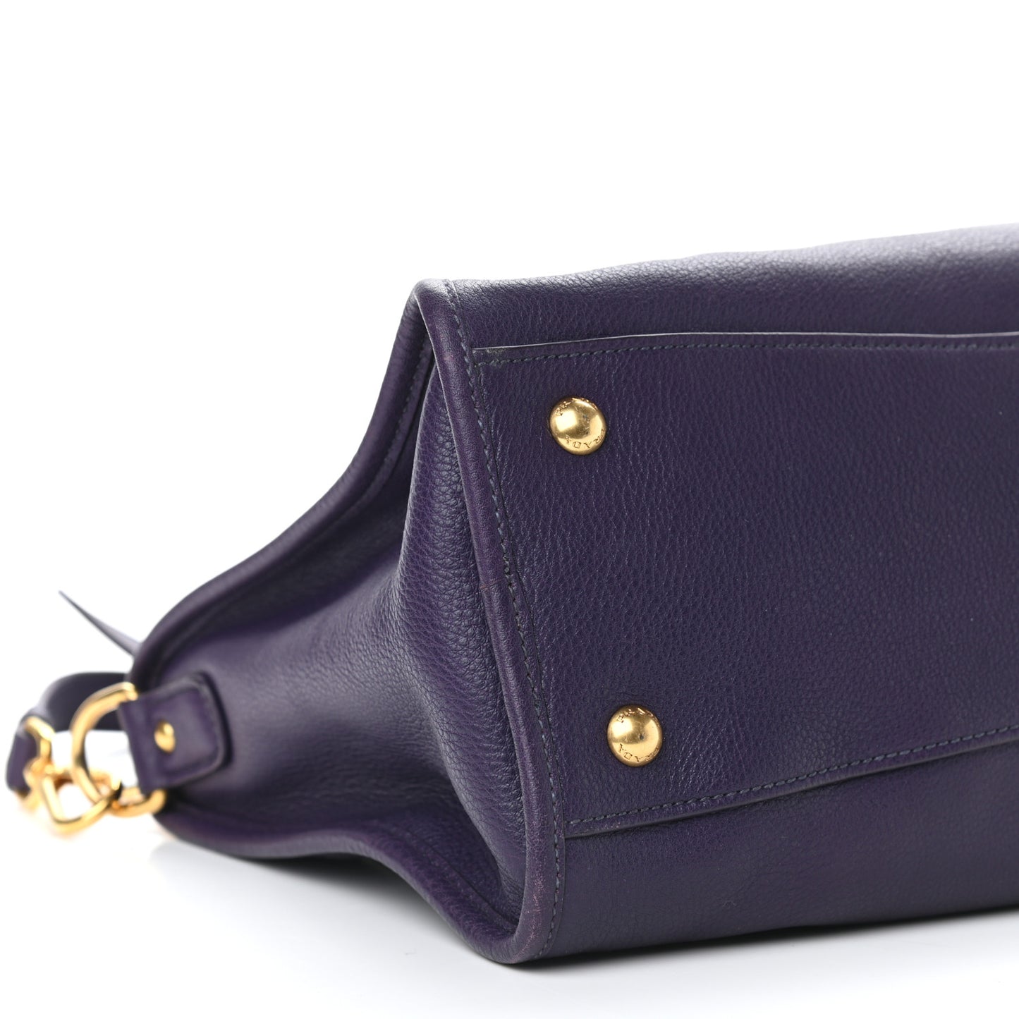 Vitello Daino Shopping Satchel Uva