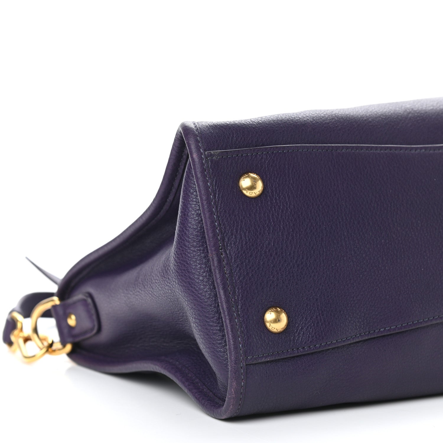 Prada Vitello Daino Shopping Satchel Uva 7 of 11