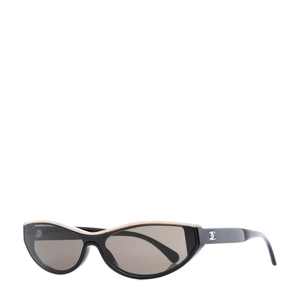 Chanel Acetate Oval Sunglasses 5415 Black 1 of 9