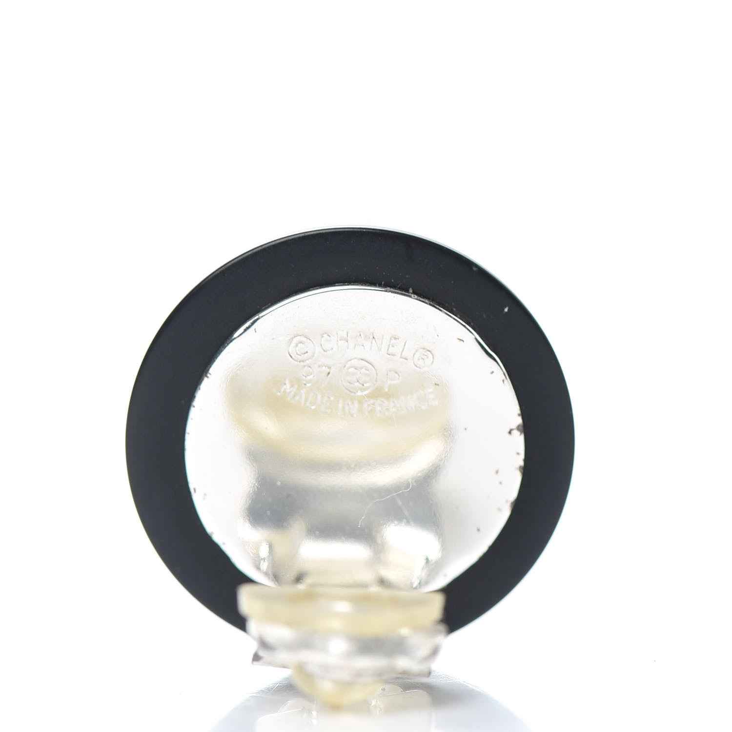 Chanel Crystal CC Clip On Earrings Black 4 of 4