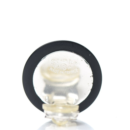Chanel Crystal CC Clip On Earrings Black 4 of 4