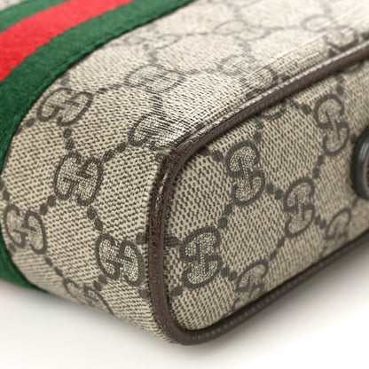 Gucci GG Supreme Monogram Web Mini Ophidia Messenger Brown 10 of 11