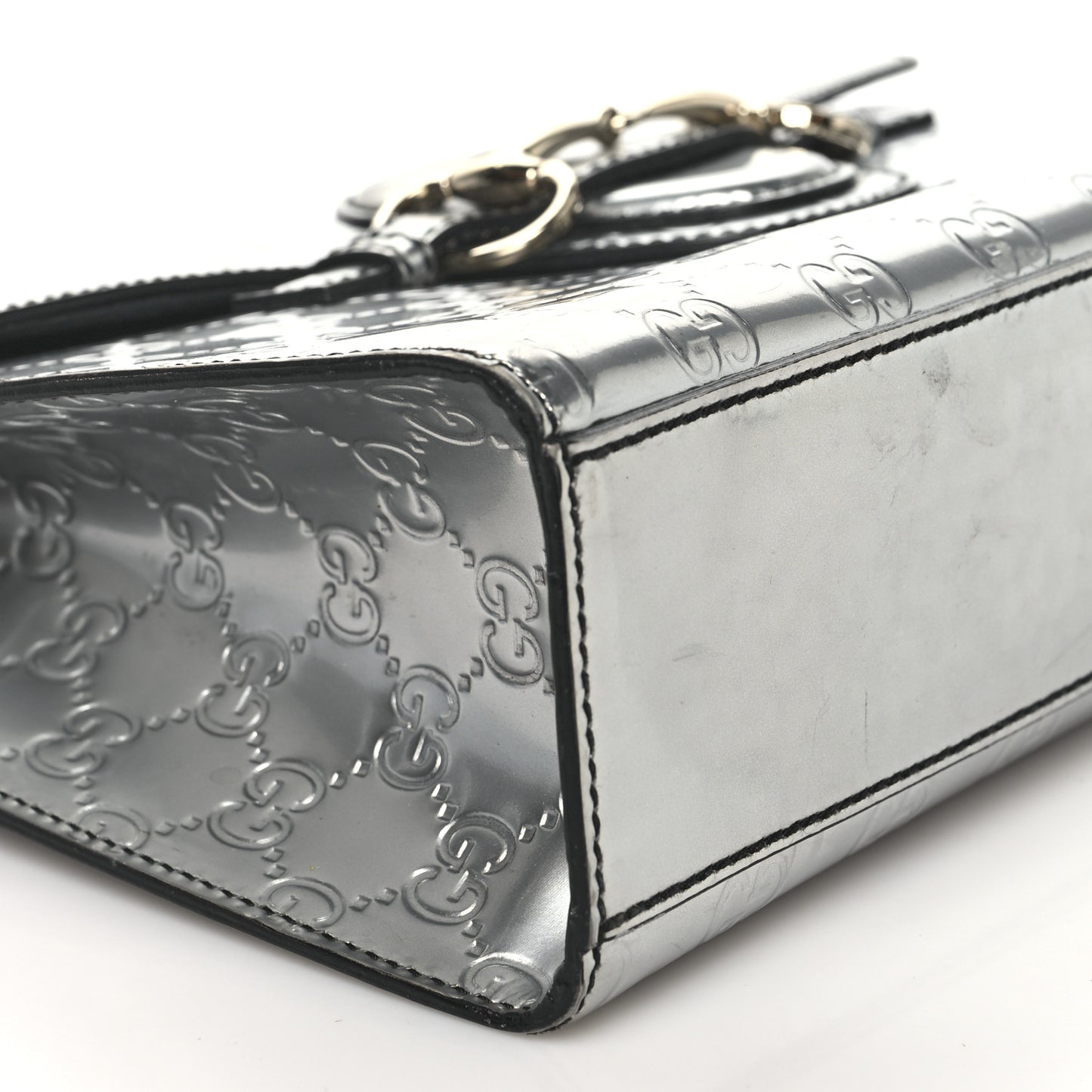 Shine Guccissima Medium Emily Chain Shoulder Bag Sasso