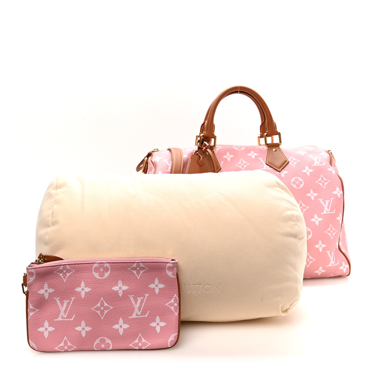 Louis Vuitton Calfskin Monogram Speedy P9 Bandouliere 40 Candy 2 of 11