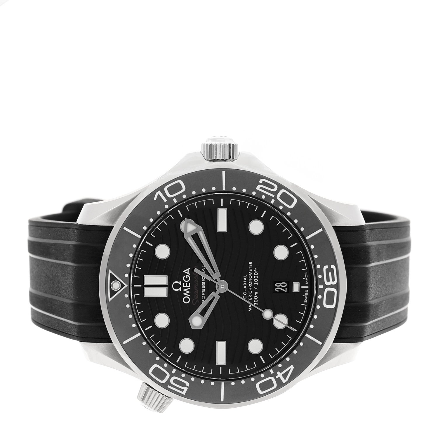 Omega Stainless Steel Rubber 42mm Seamaster Diver 300M Co-Axial Master Chronometer Automatic Watch Black 210.32.42.20.01.001 2 of 5