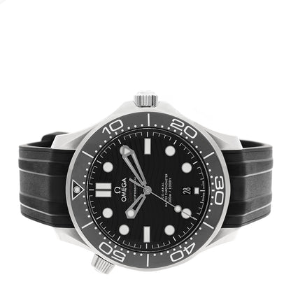 Omega Stainless Steel Rubber 42mm Seamaster Diver 300M Co-Axial Master Chronometer Automatic Watch Black 210.32.42.20.01.001 2 of 5