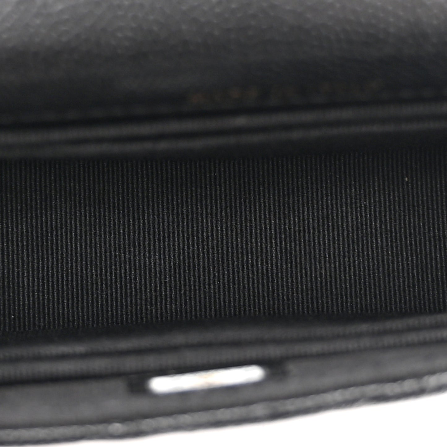 Caviar Quilted Coco First Clutch With Chain Black