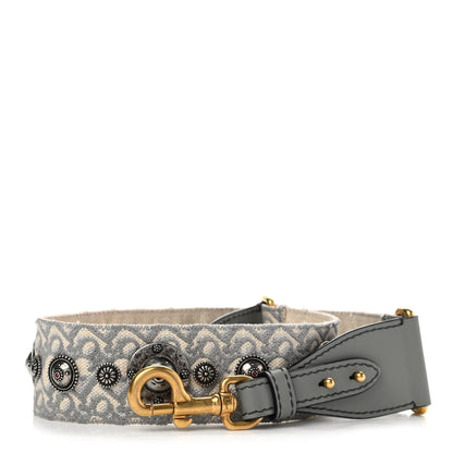 Christian Dior Oblique Studded Shoulder Strap Gris Multicolor 1 of 5
